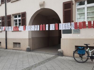 Umfrage in der Fußgängerzone